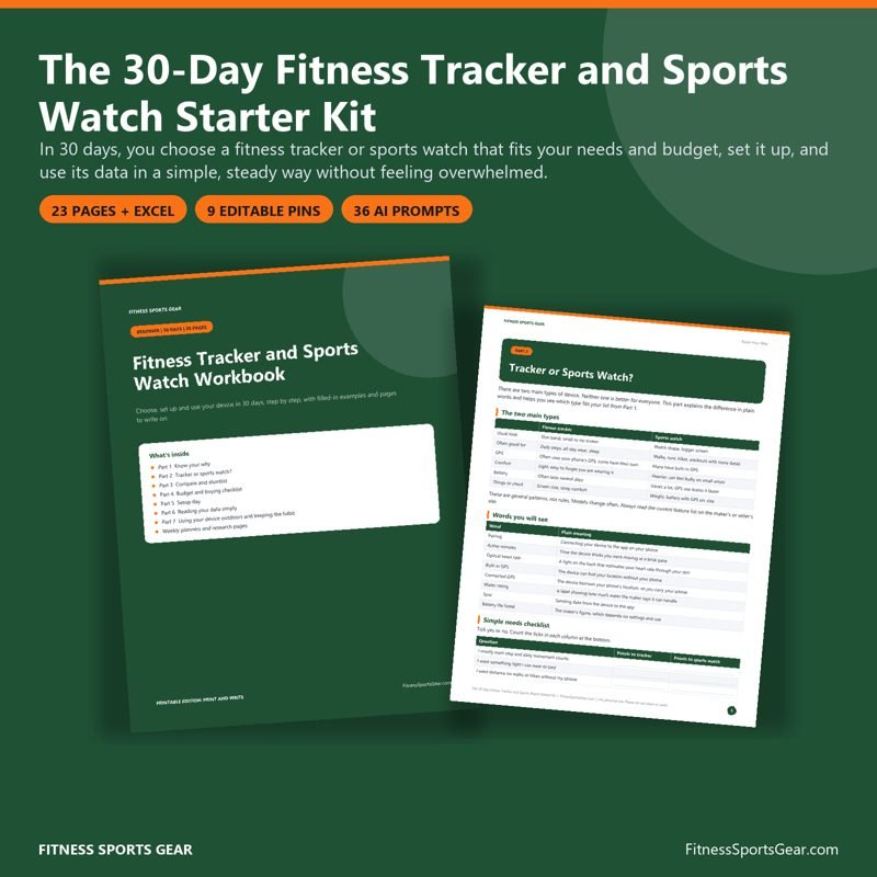 The 30-Day Fitness Tracker and Sports Watch Starter Kit